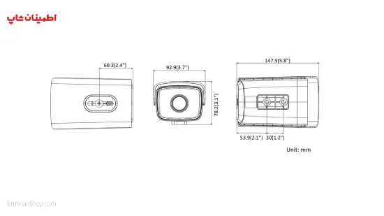 Picture of دوربین هایلوک 2 مگ آی پی مدل HILOOK IPC-B220-D