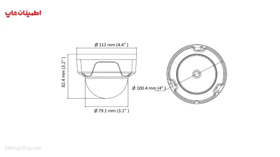 Picture of دوربین هایلوک 4 مگ آی پی مدل  HILOOK IPC-D140H