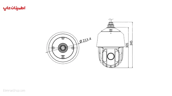 Picture of دوربین هایلوک 2 مگ آی پی مدل  HILOOK IP PTZ-N5225I-AE