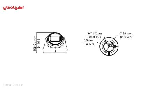 Picture of دوربین هایلوک 4 مگ توربو مدل  HILOOK TURBO THC-T340-VF