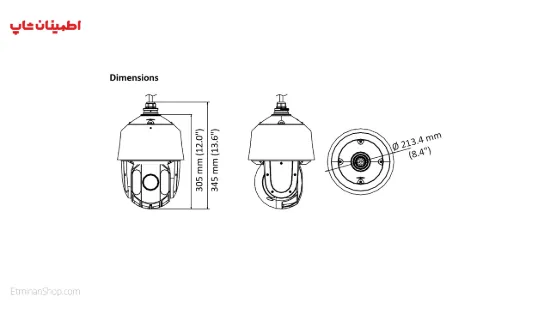 Picture of دوربین هایلوک 2 مگ توربو مدل  HILOOK TURBO PTZ-T5225I-A