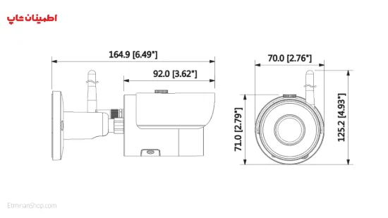 Picture of دوربین بولت آی پی DAHUA__DH-IPC-HFW1320SP-W