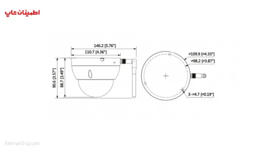 Picture of دوربین دام آی پی DAHUA__DH-IPC-HDBW1320EP-W