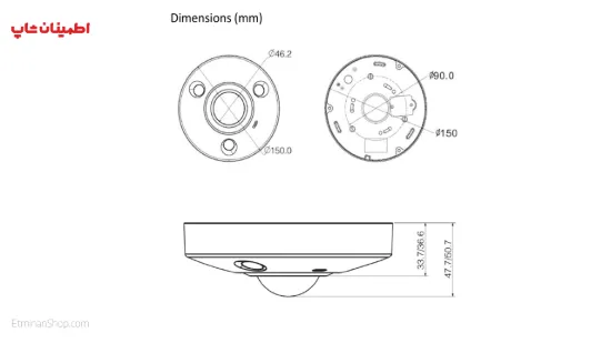 Picture of دوربین چشم ماهی آی پی DAHUA__DH-IPC-EBW81200P
