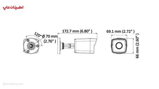 Picture of دوربین هایک ویژن 3 مگاپیکسلی آی پی مدل  HIKVISION IP DS-2CD1031-I