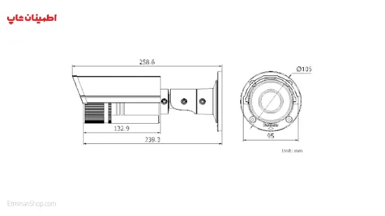 Picture of دوربین هایک ویژن 3 مگاپیکسلی آی پی مدل  HIKVISION  IP DS-2CD2632F-I