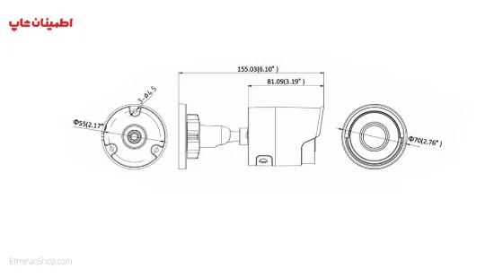 Picture of دوربین هایک ویژن 6 مگاپیکسلی آی پی مدل  HIKVISION IP DS-2CD2063G0-I
