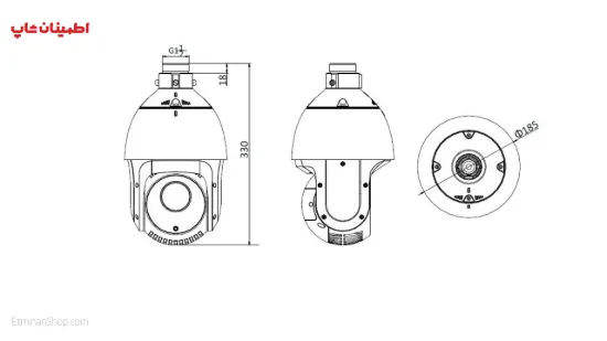 Picture of دوربین هایک ویژن 2 مگاپیکسلی آی پی مدل  HIKVISION IP DS-2DE5220IW-AE
