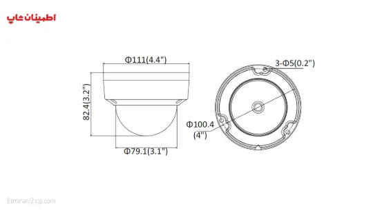 Picture of دوربین هایک ویژن 4 مگاپیکسلی آی پی مدل HIKVISION IP DS-2CD2143G0-IS