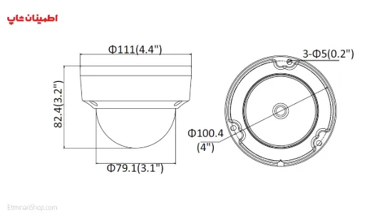 Picture of دوربین هایک ویژن 6 مگاپیکسلی آی پی مدل (HIKVISION IP DS-2CD2163G0-I(S