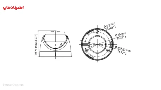 Picture of دوربین هایک ویژن 5 مگاپیکسلی توربو مدل HikVision TURBO DS-2CE71H0T-PIRL