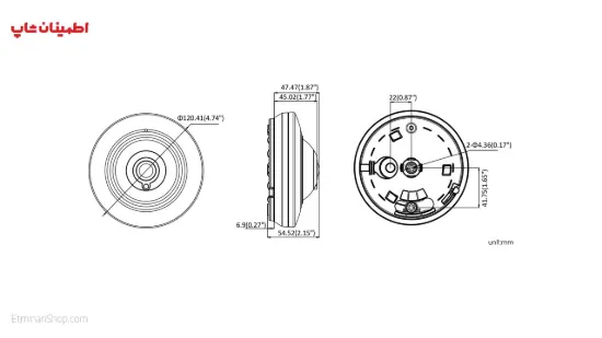 Picture of دوربین هایک ویژن 5 مگاپیکسلی توربو مدل HikVision TURBO DS-2CC52H1T-FITS