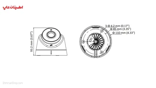 Picture of دوربین هایک ویژن 5 مگاپیکسلی توربو مدل HikVision TURBO DS-2CE56H1T-IT3E