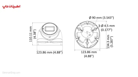 Picture of دوربین هایک ویژن 5 مگاپیکسلی توربو مدل HikVision TURBO DS-2CE56H1T-IT3ZE