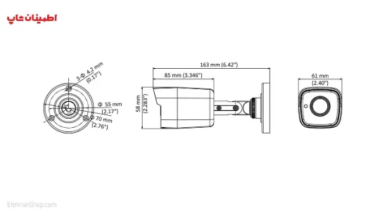 Picture of دوربین هایک ویژن 2 مگاپیکسلی توربو مدل HikVision TURBO DS-2CE16D8T-ITE