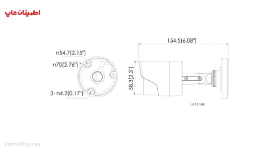 Picture of دوربین هایک ویژن 1 مگاپیکسلی  توربو مدل HIKVISION TURBO DS-2CE16C0T-IRP