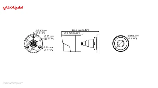 Picture of دوربین هایک ویژن 2 مگاپیکسلی  توربو مدل HIKVISION TURBO DS-2CE16D0T-IRF