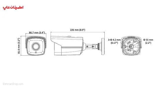 Picture of دوربین هایک ویژن 3 مگاپیکسلی توربو مدل HIKVISION TURBO DS-2CE16F1T-IT5
