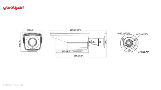 Picture of دوربین هایک ویژن 3 مگاپیکسلی توربو مدل HIKVISION TURBO DS-2CE16F7T-IT3Z