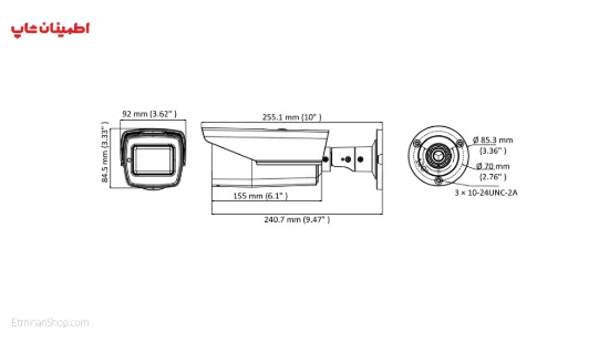 Picture of دوربین هایک ویژن 5 مگاپیکسلی توربو مدل HIKVISION TURBO DS-2CE16H0T-IT3ZF