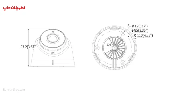 Picture of دوربین هایک ویژن 3 مگاپیکسلی توربو مدل HIKVISION TURBO DS-2CE56F1T-IT1