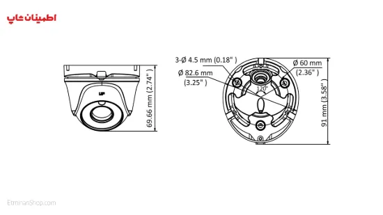 Picture of دوربین هایلوک 2 مگ توربو مدل   HILOOK TURBO THC-T120-M
