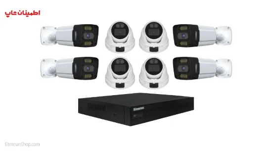 Picture of پکیج دوربین مداربسته 8 کانال 2مگاپیکسل 1080N فول کالر سیماران